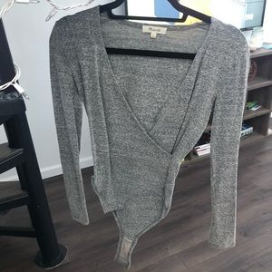 Madewell Gray Bodysuit